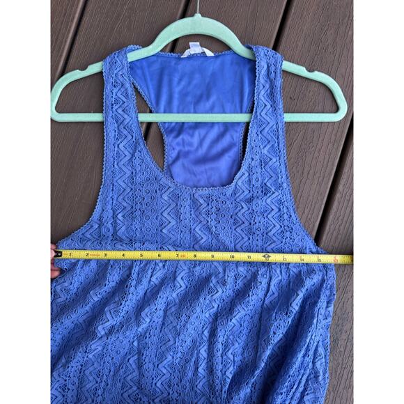 Periwinkle Blue Volcom Racerback Babydoll Dress, S - Picture 9 of 12